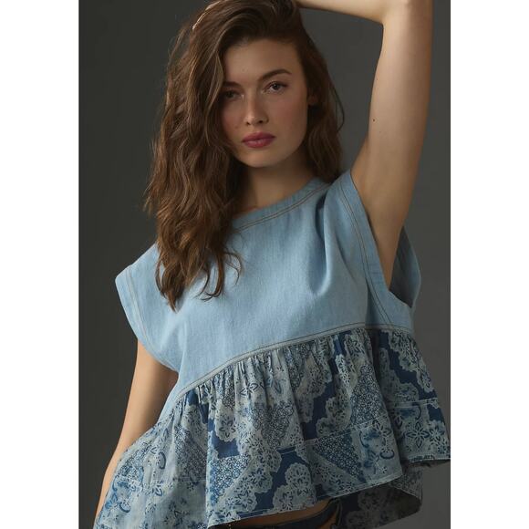 Anthropologie Tops - Anthropologie Pilcro Sleeveless Twofer Top - New XL